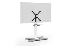 Front. Salamander Designs - Acadia TV Stand for most TVs up to 85" - White.