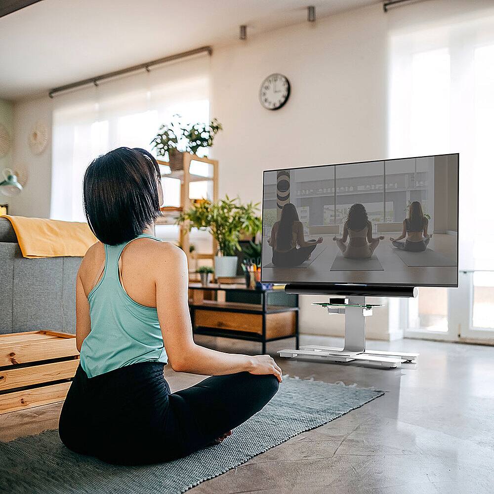 Alt View 1. Salamander Designs - Acadia TV Stand for most TVs up to 85" - White.