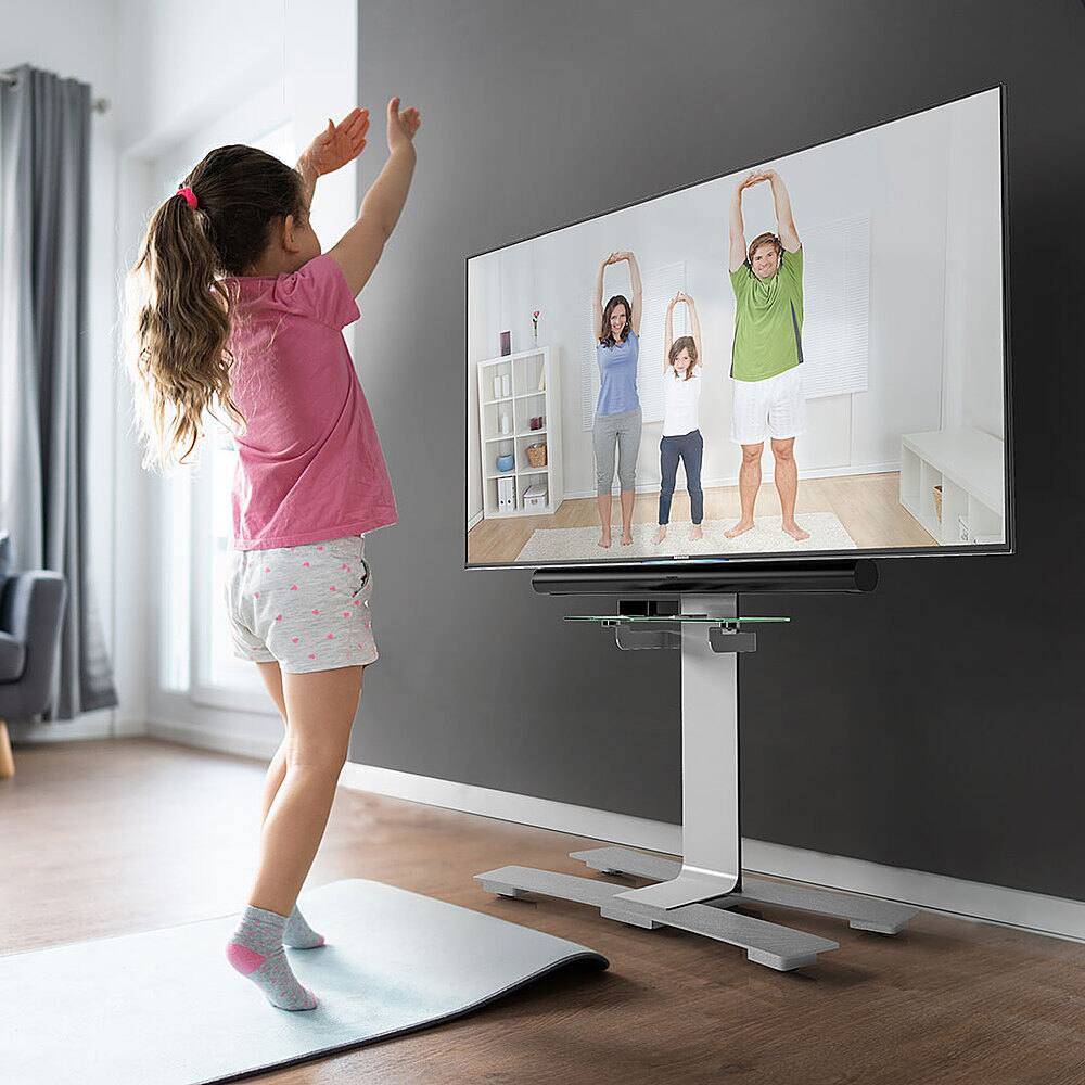 Alt View 3. Salamander Designs - Acadia TV Stand for most TVs up to 85" - White.