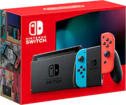 Switch with Neon Blue and Neon Red Joy‑Con - Nintendo Switch - Front_Zoom