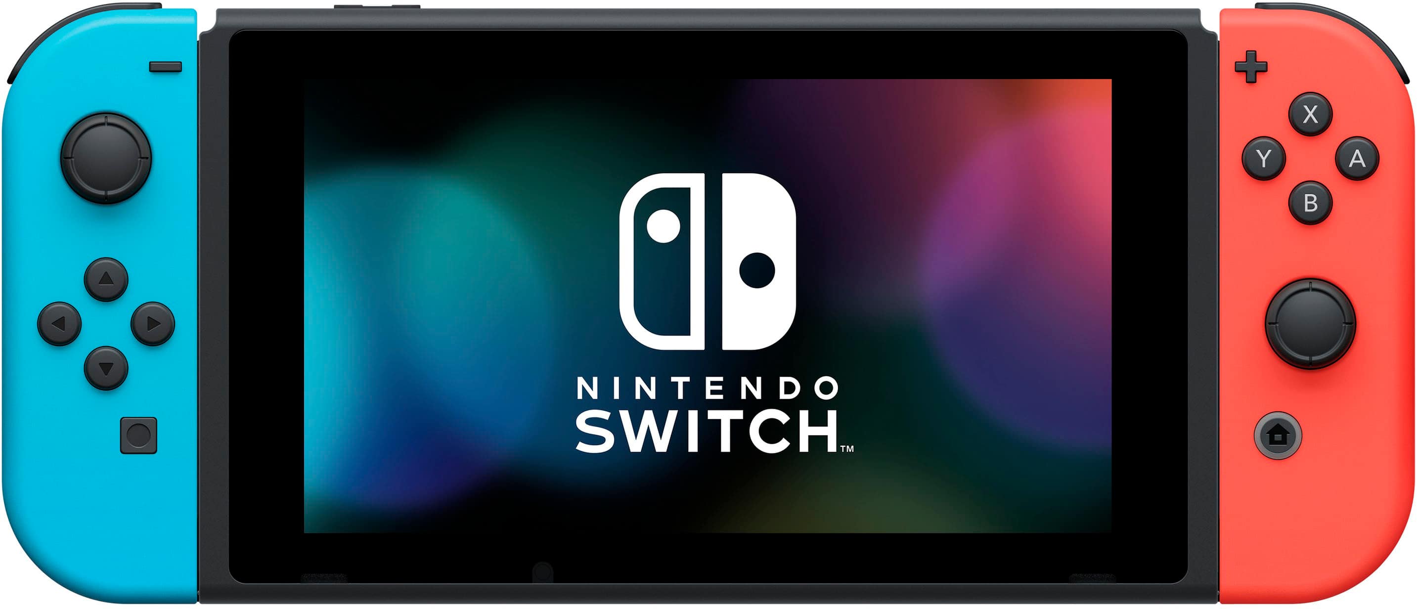 Angle. Nintendo - Switch with Neon Blue and Neon Red Joy‑Con - Multi.