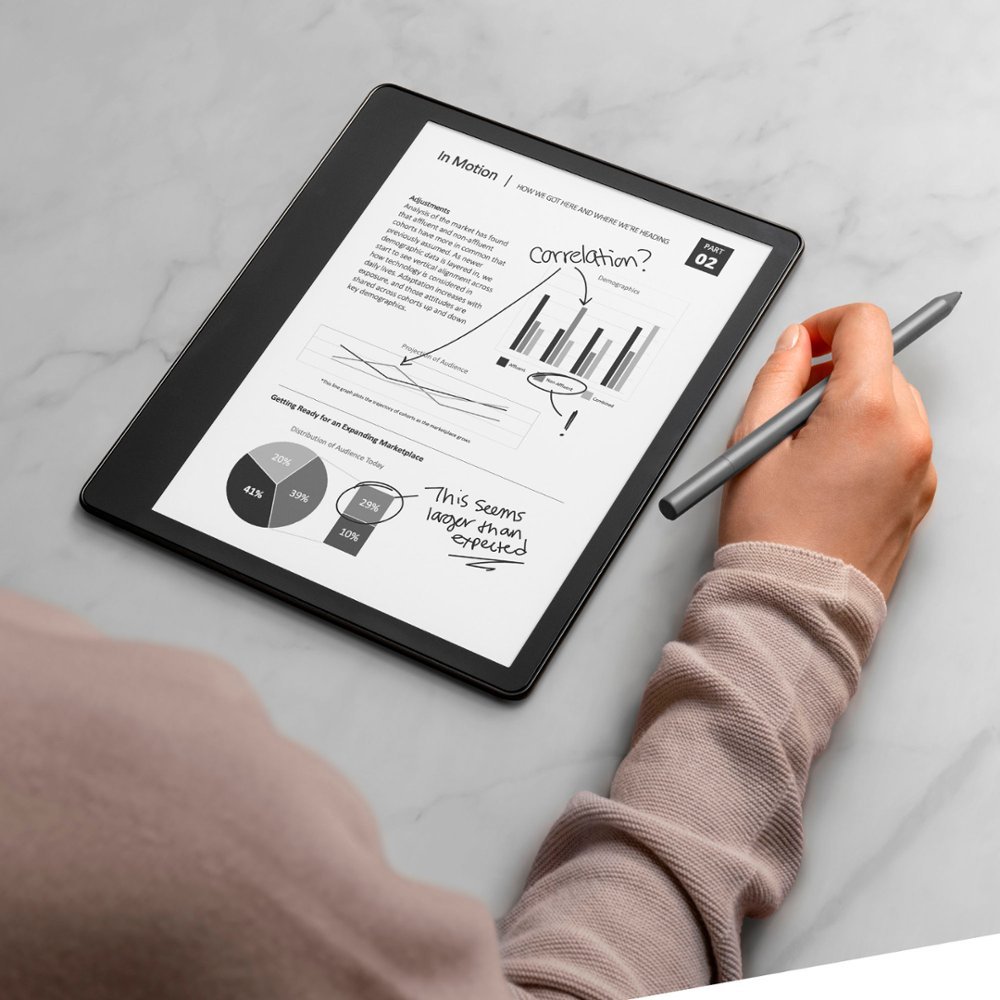 Zoom in on Alt View Zoom 12. Amazon - Kindle Scribe E-Reader 10.2" display with Premium Pen 16GB - 2022 - Gray.