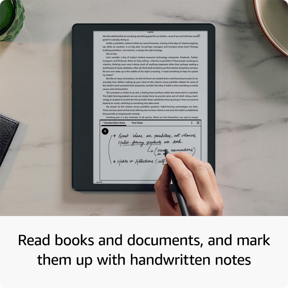 Read books and documents, and mark them up with handwritten notes.