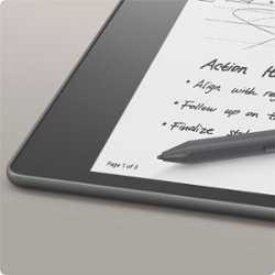 Amazon - Kindle Scribe Digital Notebook - 32 GB with Premium Pen - 2022 - Gray - Front_Zoom