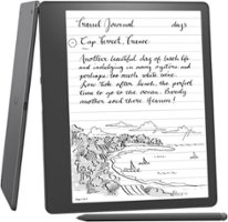 Amazon - Kindle Scribe Digital Notebook- Premium Pen - 2022 - Gray - Front_Zoom