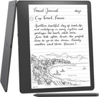 Amazon - Kindle Scribe Digital Notebook- 16 GB with Basic Pen - 2022 - Gray - Front_Zoom