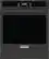 Front. Frigidaire - Gallery 24" Built-In Single Electric Wall Oven with Air Fry - Black.