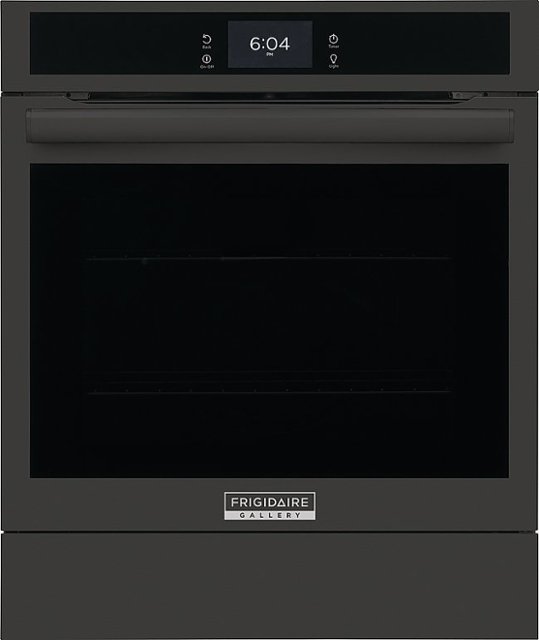 Front Zoom. Frigidaire - Gallery 24" Built-In Single Electric Wall Oven with Air Fry - Black.