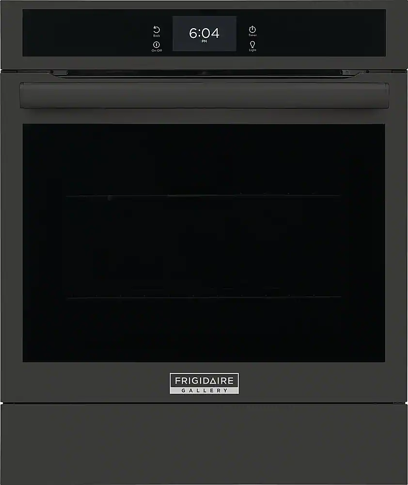 Frigidaire - Gallery 24" Built-In Single Electric Wall Oven with Air Fry - Black