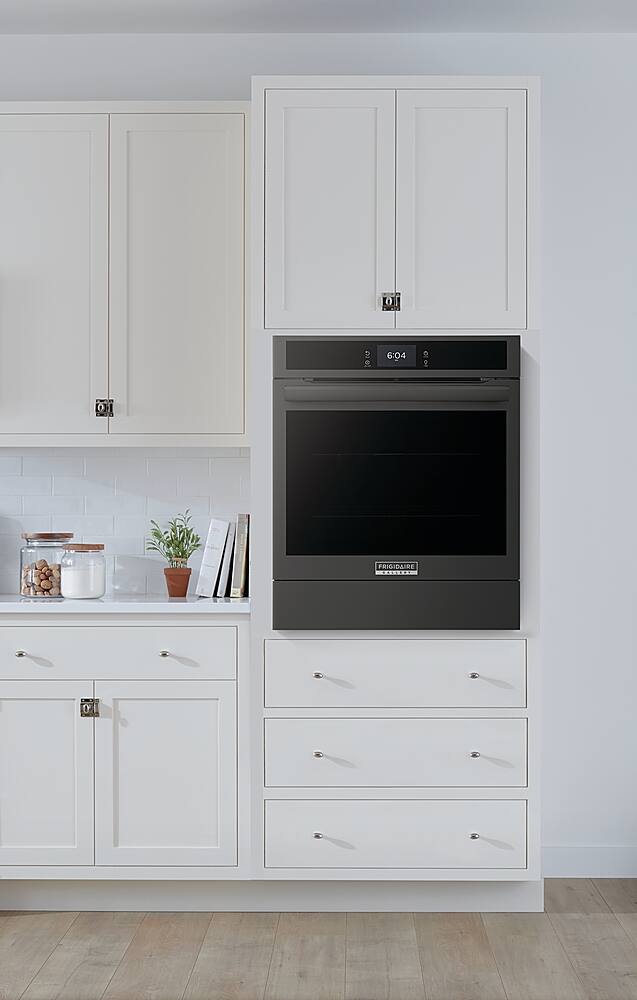 Alt View 15. Frigidaire - Gallery 24" Built-In Single Electric Wall Oven with Air Fry - Black.