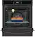 Alt View 2. Frigidaire - Gallery 24" Built-In Single Electric Wall Oven with Air Fry - Black.