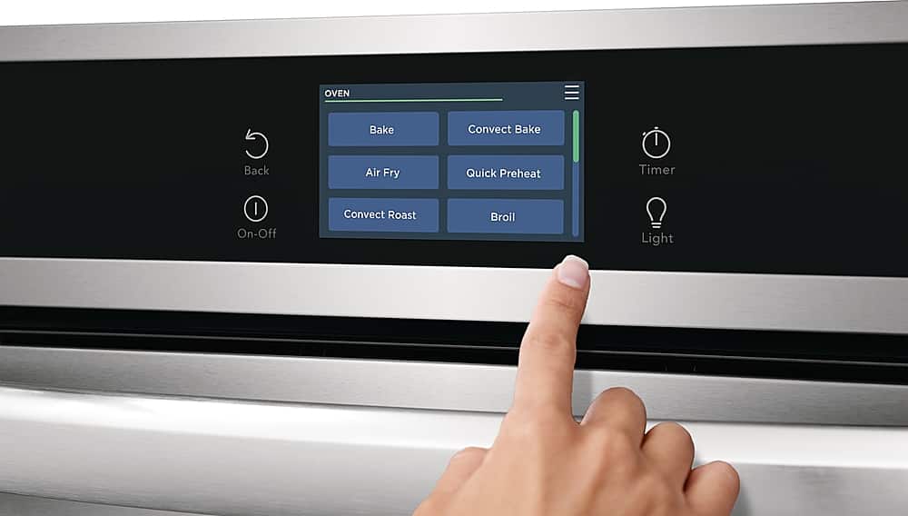 Alt View 11. Frigidaire - Gallery 24" Built-In Single Electric Wall Oven with Air Fry - Stainless Steel.