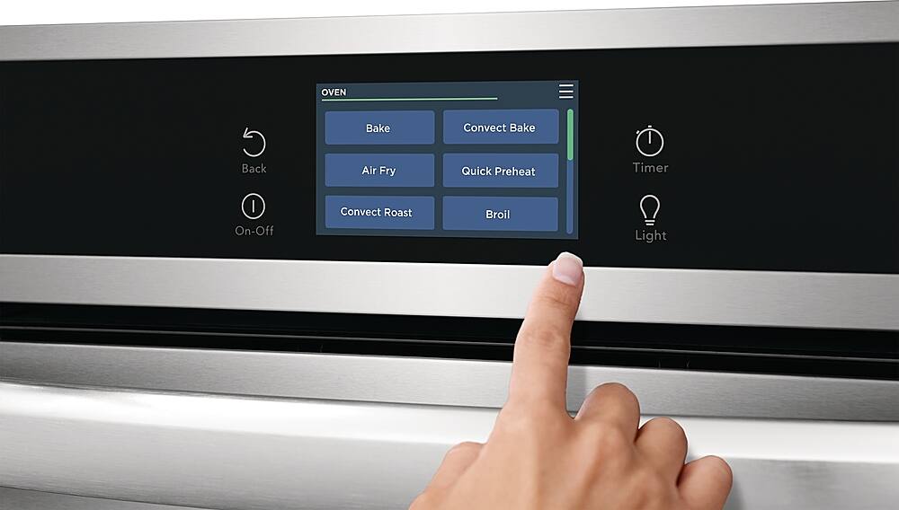 Alt View 11. Frigidaire - Gallery 24" Built-In Single Electric Wall Oven with Air Fry - Stainless Steel.