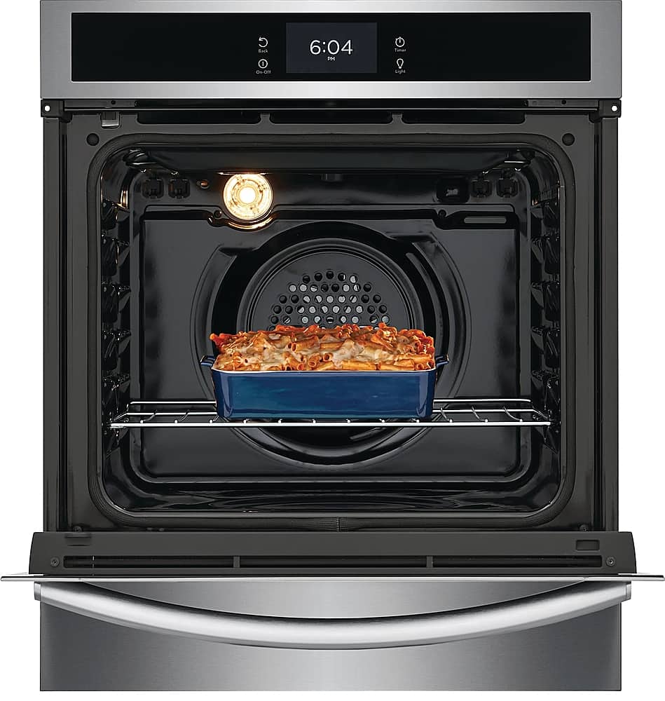 Alt View 2. Frigidaire - Gallery 24" Built-In Single Electric Wall Oven with Air Fry - Stainless Steel.