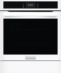 Frigidaire - Gallery 24" Built-In Single Electric Wall Oven with Air Fry - White - Front_Zoom
