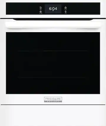 Front. Frigidaire - Gallery 24" Built-In Single Electric Wall Oven with Air Fry - White.