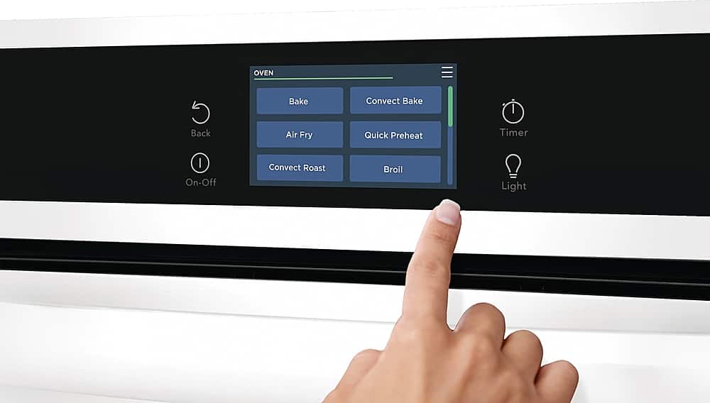 Alt View 11. Frigidaire - Gallery 24" Built-In Single Electric Wall Oven with Air Fry - White.