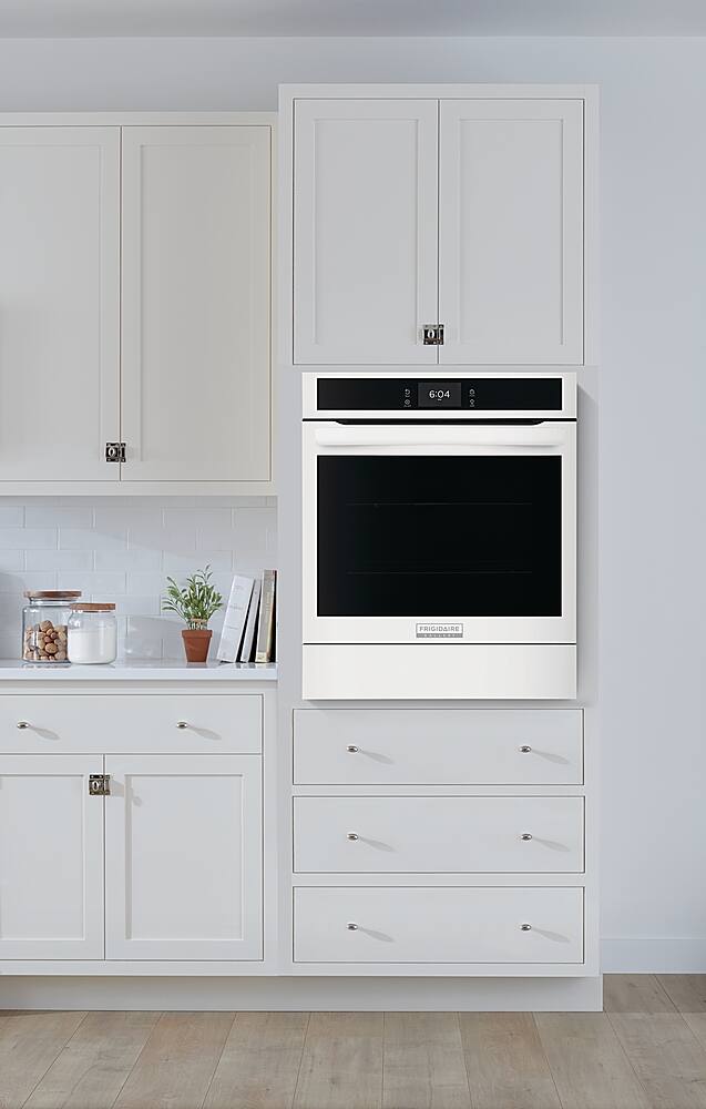 Alt View 15. Frigidaire - Gallery 24" Built-In Single Electric Wall Oven with Air Fry - White.