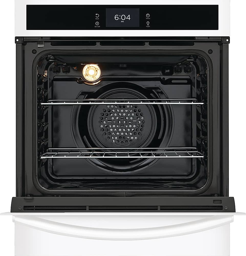 Alt View 1. Frigidaire - Gallery 24" Built-In Single Electric Wall Oven with Air Fry - White.