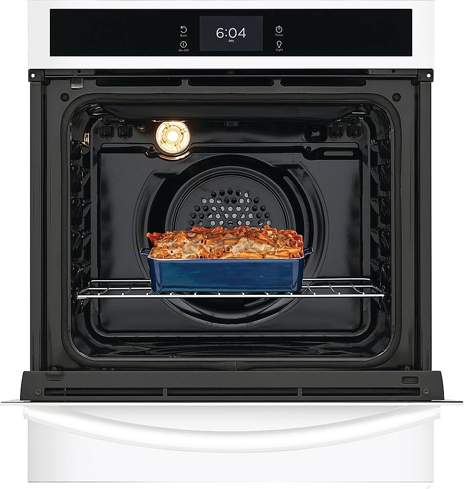 Alt View 2. Frigidaire - Gallery 24" Built-In Single Electric Wall Oven with Air Fry - White.