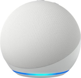 Amazon - Echo Dot (5th Gen, 2022 Release) Smart Speaker with Alexa - Glacier White - Front_Zoom