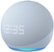 Front. Amazon - Echo Dot with Clock (5th Gen, 2022 Release) Smart Speaker with Alexa - Cloud Blue.