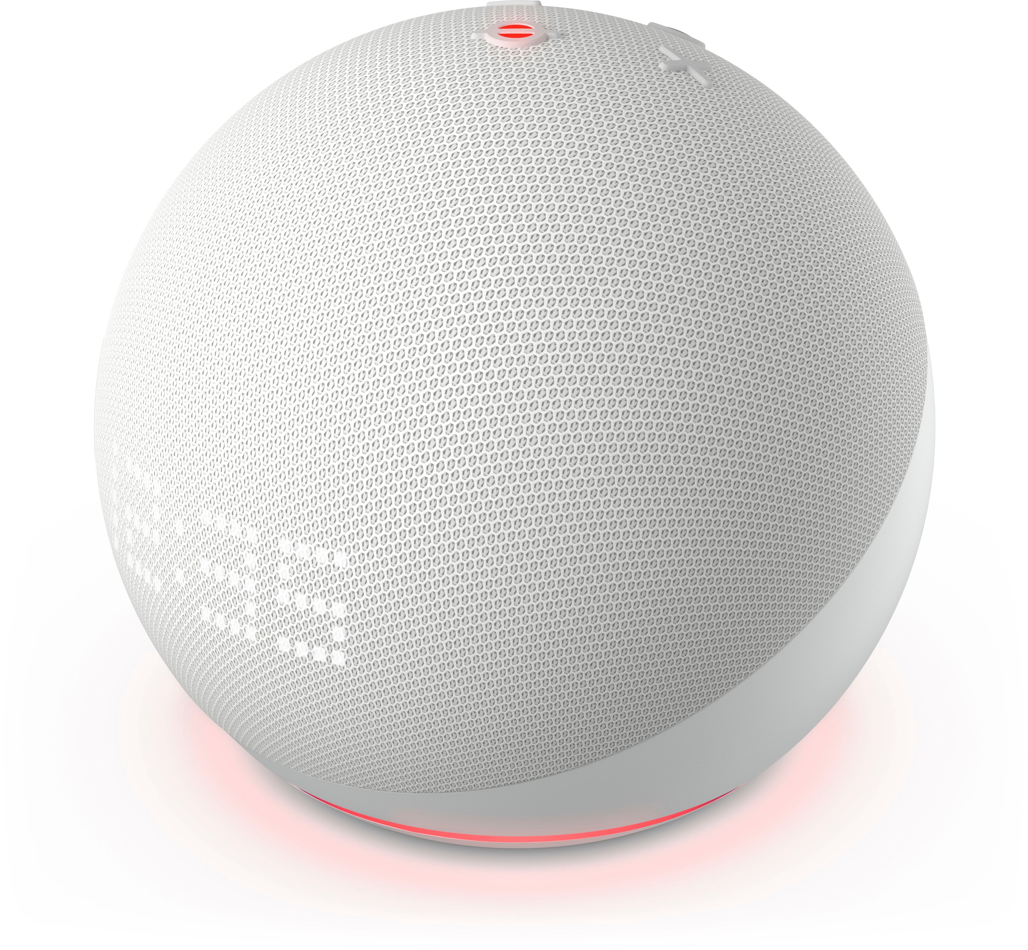 Echo Dot (quinta generación, versión 2022) con reloj | Altavoz inteligente  con reloj y Alexa | Glacier White