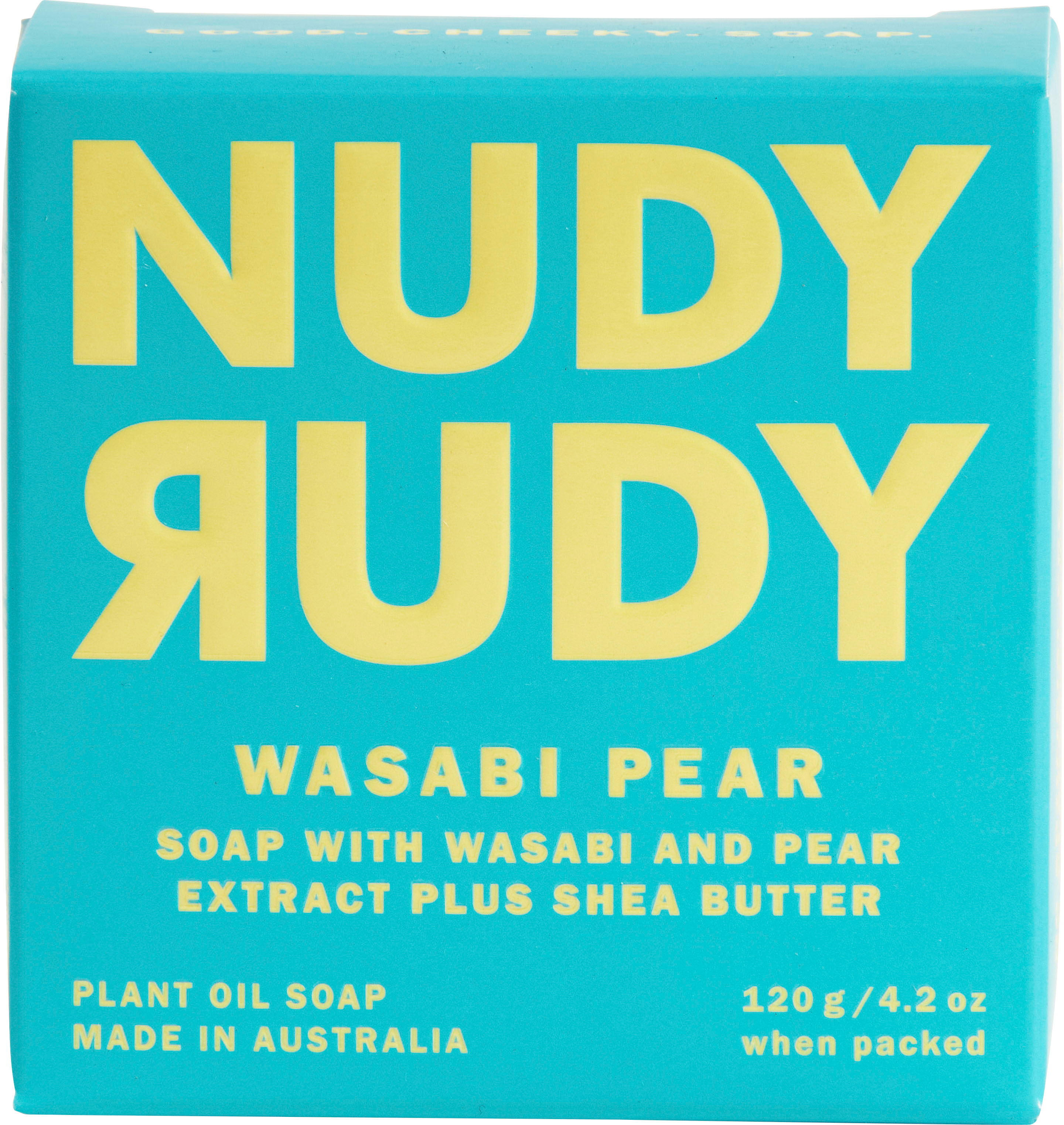 Nudy Rudy - Bar Soap - Wasabi Pear - White
