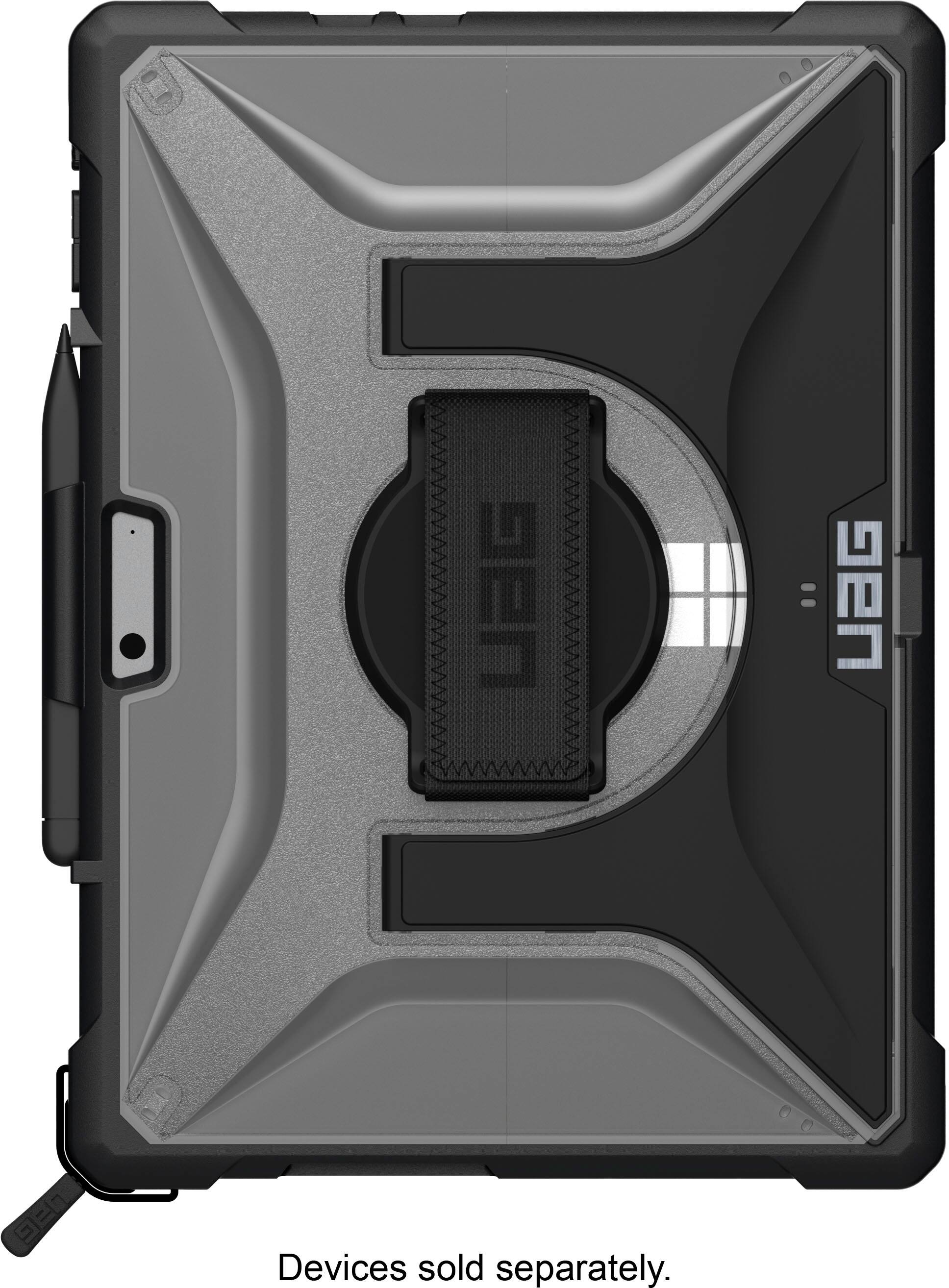 Angle. UAG - Microsoft Surface Pro 10/9 Next Plasma w/ Hand & Shoulder Strap - Clear.