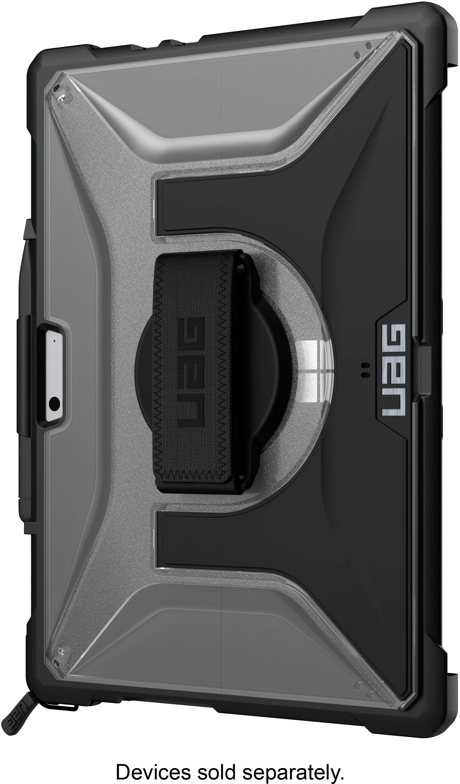 Left. UAG - Microsoft Surface Pro 10/9 Next Plasma w/ Hand & Shoulder Strap - Clear.