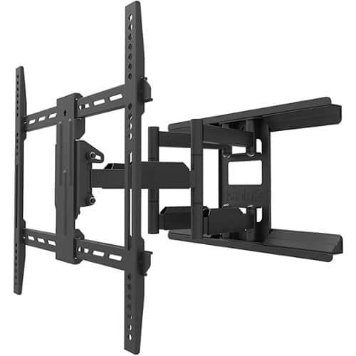 Kanto - Full Motion TV Wall Mount for Metal Studs for Most 34" to 65" TVs - Black