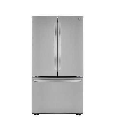 LG - 28.7 Cu. Ft. 3-Door French Door Refrigerator with Ice Plus - Stainless Steel