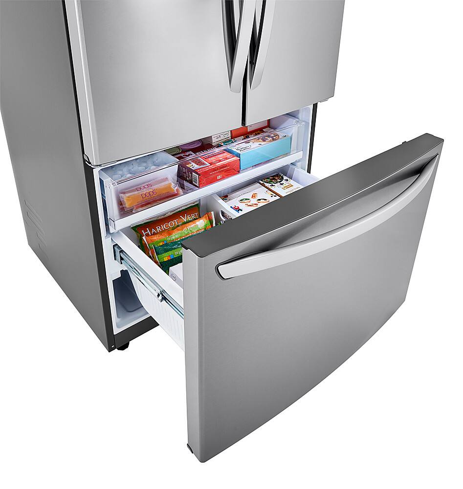 Alt View 16. LG - 28.7 Cu. Ft. 3-Door French Door Refrigerator with Ice Plus - Stainless Steel.