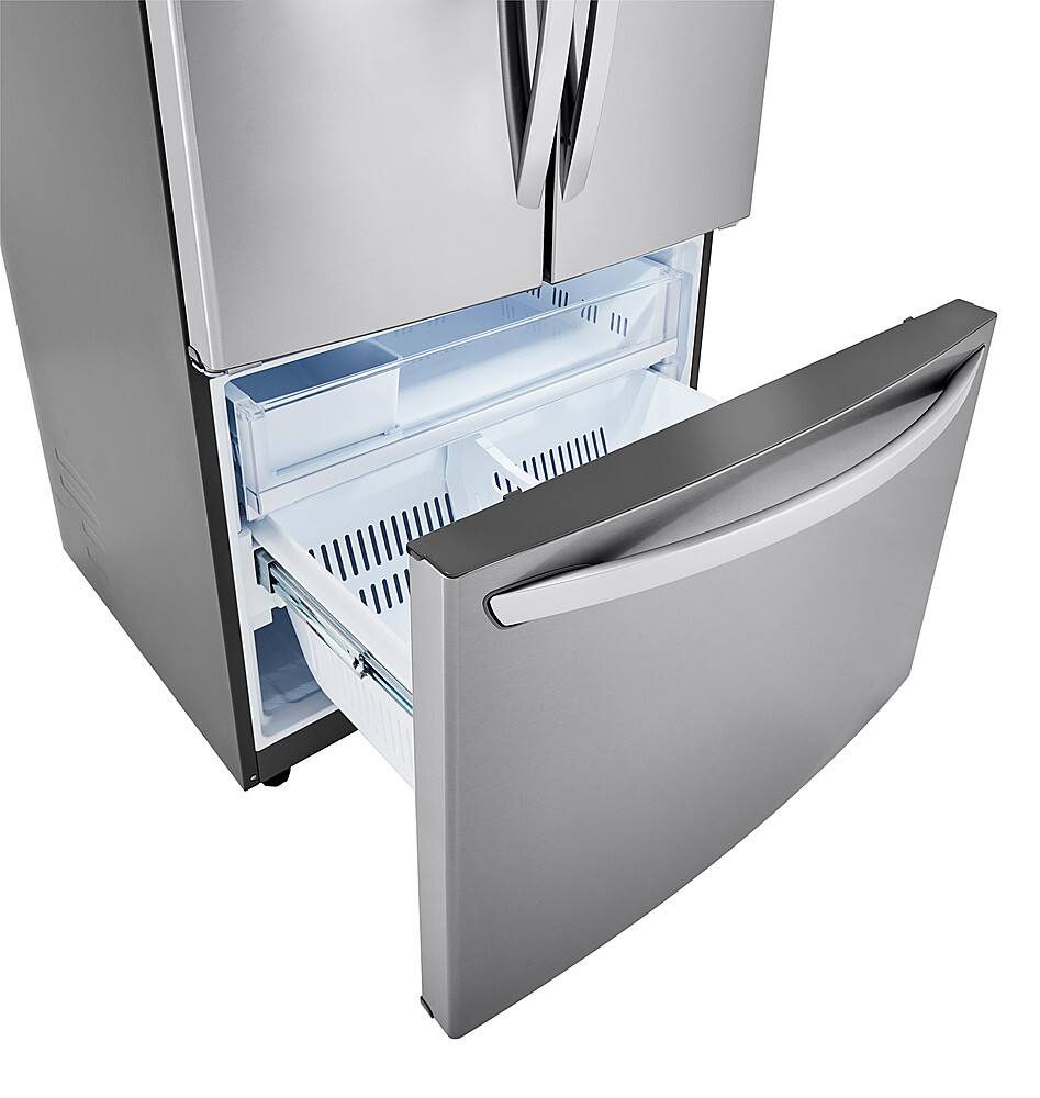 Alt View 18. LG - 28.7 Cu. Ft. 3-Door French Door Refrigerator with Ice Plus - Stainless Steel.