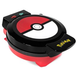 Uncanny Brands - Pokémon Pokeball Waffle Maker - Black - Front_Zoom