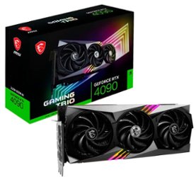 MSI - NVIDIA GeForce RTX 4090 GAMING TRIO 24G 24GB DDR6X PCI Express 4.0 Graphics Card - Front_Zoom