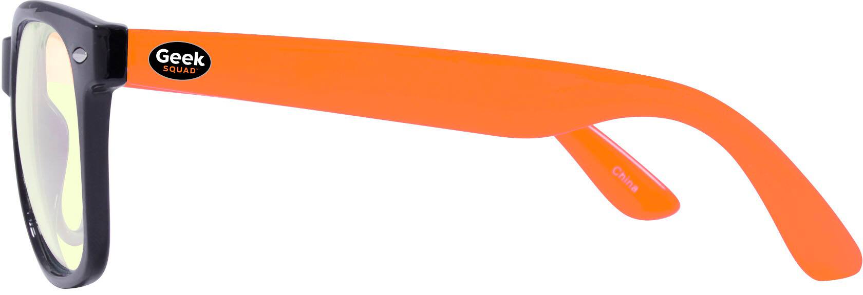 Alt View 12. Kreedom - NOSTALGIC; 45% Blue Light Filtration, Anti-Fog Coating, Anti-Reflective Mirror, Comfort-LITE Frame - Black And Orange Temple.