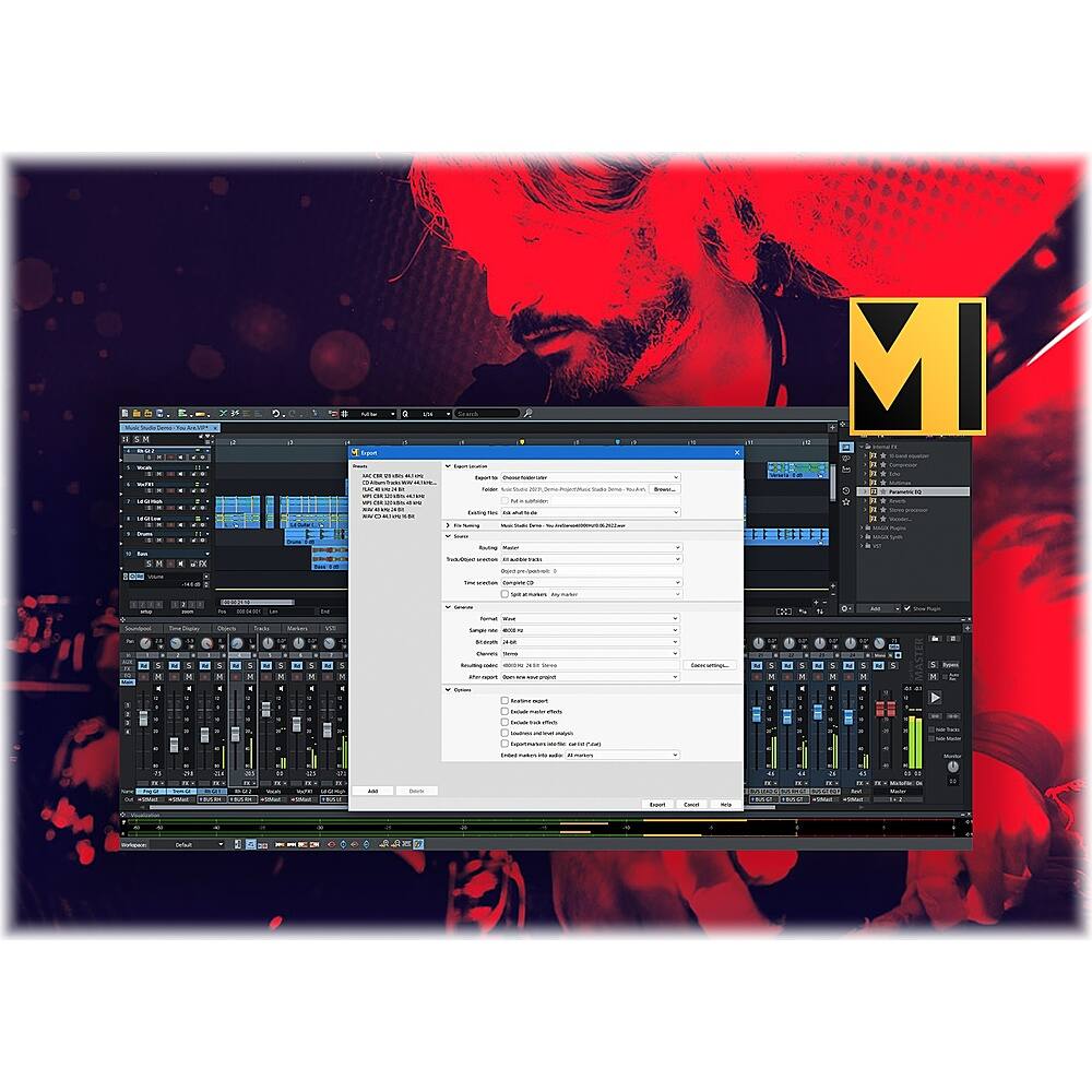 MAGIX Samplitude Music Studio 2022 - Complete Music Production Software For Creating & Recording Music