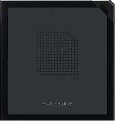 Front. ASUS - ZenDrive 8x External DVD±RW/CD-RW Drive - Black.
