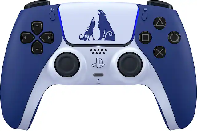 Front. Sony - DualSense Wireless Controller for PlayStation 5 - God of War Ragnarök Limited Edition.