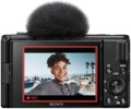 Back. Sony - ZV-1F Vlog Camera for Content Creators and Vloggers - Black.