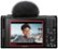 Back. Sony - ZV-1F Vlog Camera for Content Creators and Vloggers - Black.