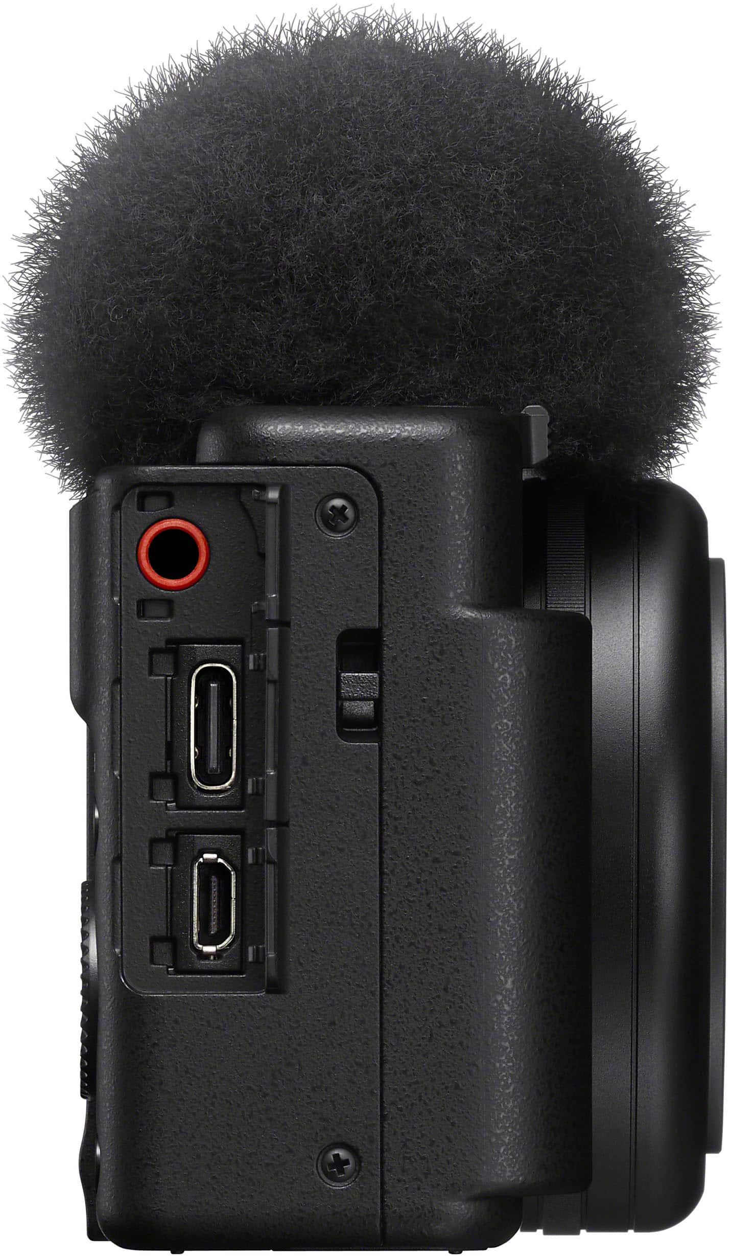 Alt View 11. Sony - ZV-1F Vlog Camera for Content Creators and Vloggers - Black.