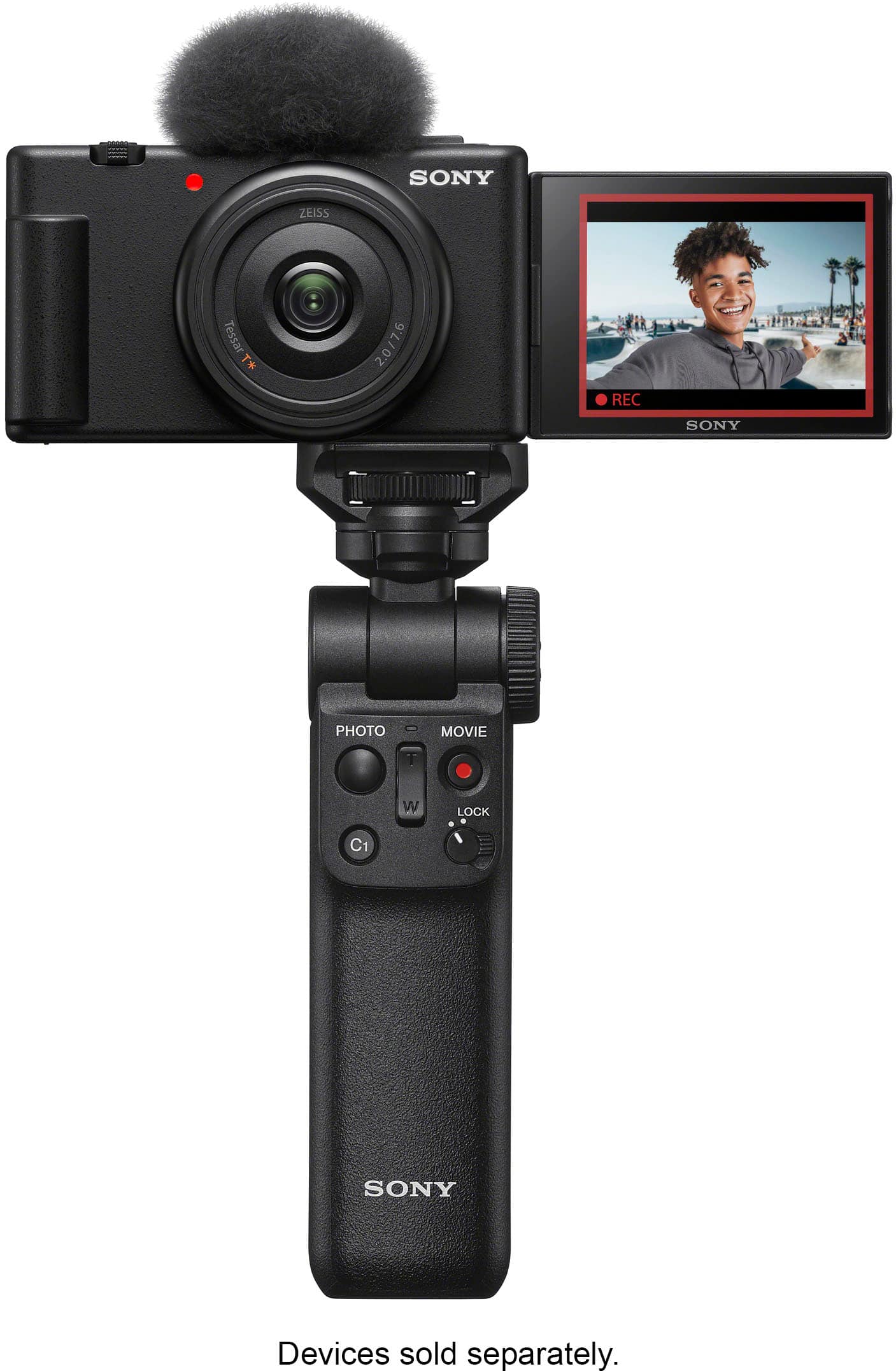 Sony ZV-1F Vlog Camera for Content Creators and Vloggers Black ...