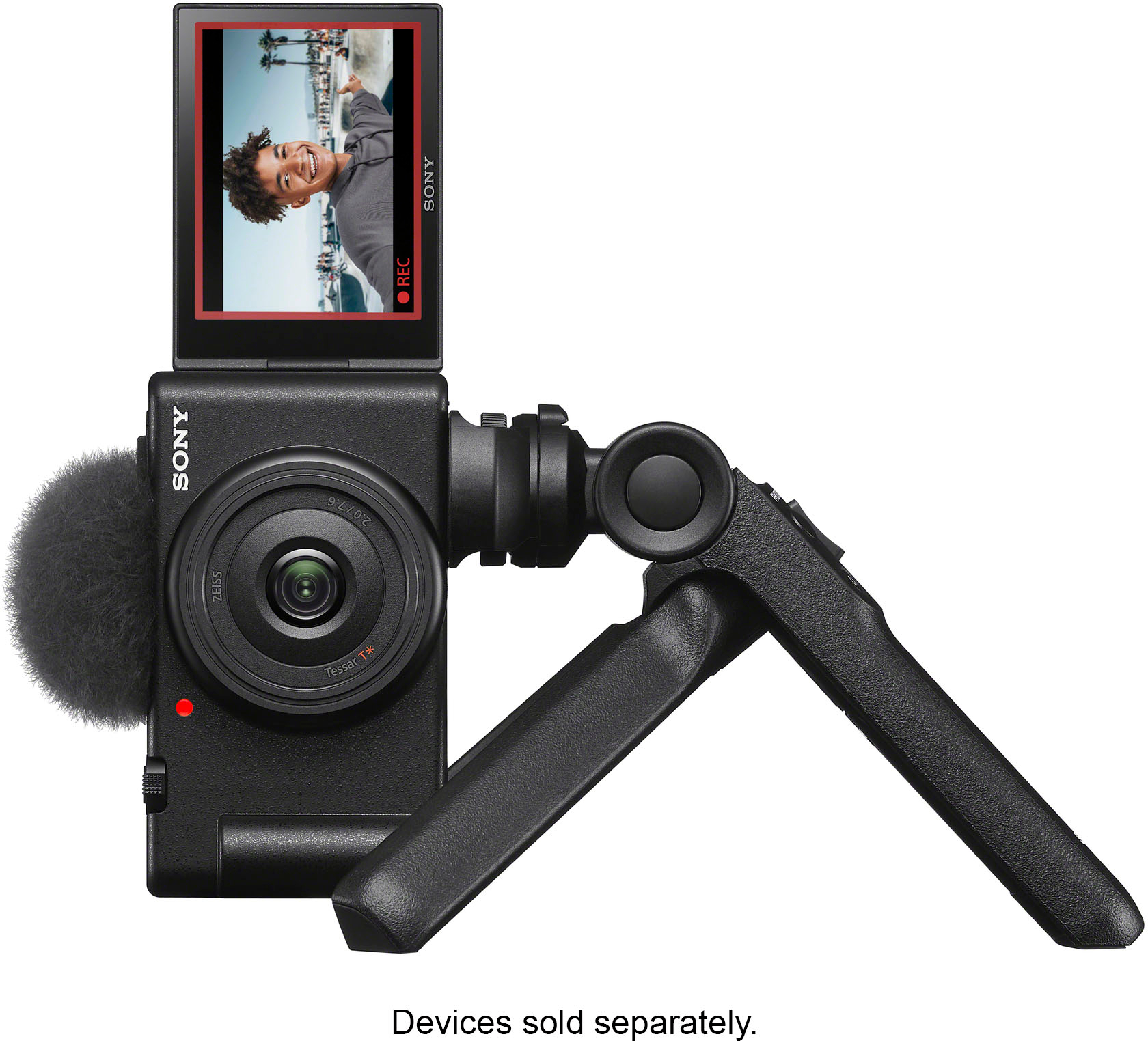  Sony ZV-1F Vlog Camera for Content Creators and Vloggers Black  : Electronics