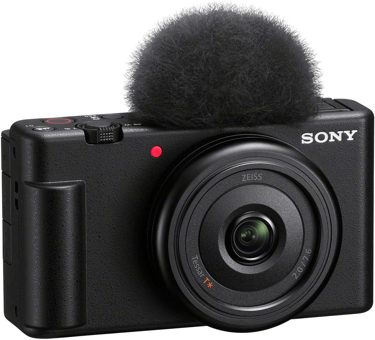 Alt View 18. Sony - ZV-1F Vlog Camera for Content Creators and Vloggers - Black.