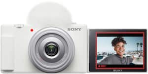 Sony - ZV-1F Vlog Camera for Content Creators and Vloggers - White