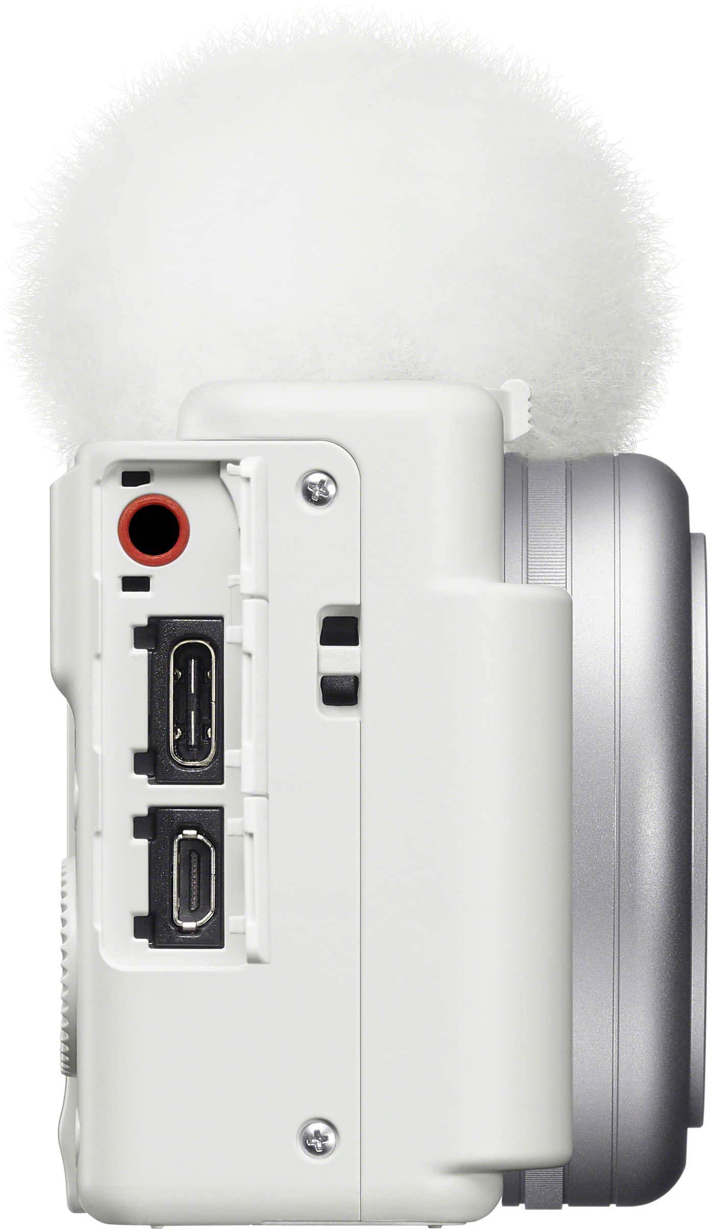 Alt View 11. Sony - ZV-1F Vlog Camera for Content Creators and Vloggers - White.