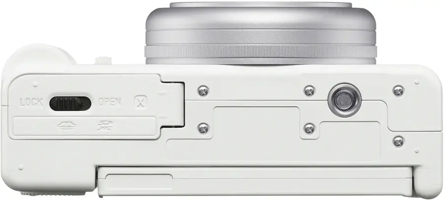 Alt View 2. Sony - ZV-1F Vlog Camera for Content Creators and Vloggers - White.