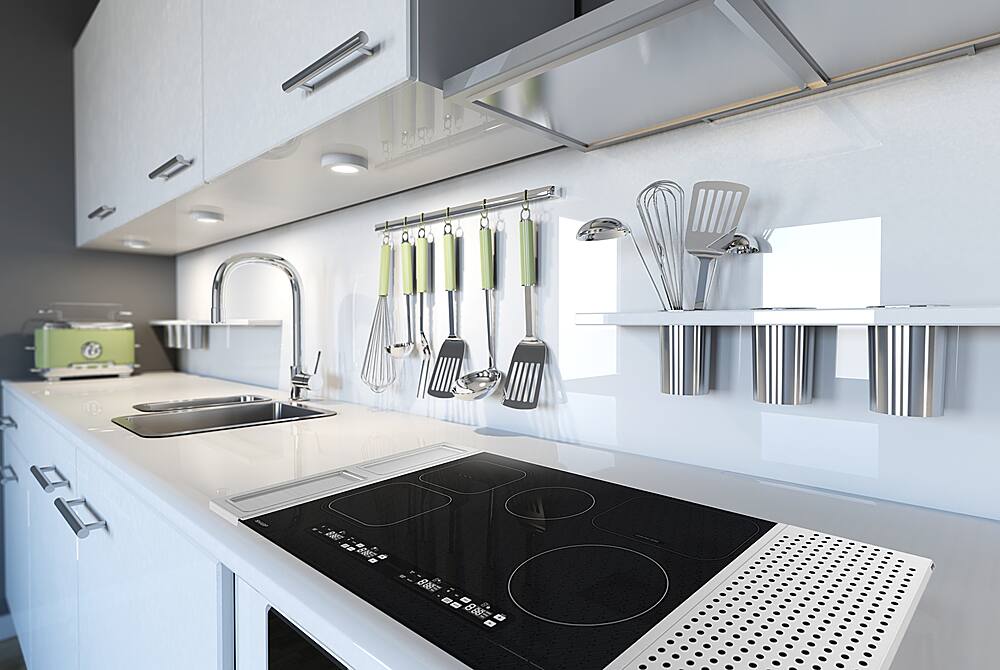 Alt View 21. Sharp - 30" Built-In Induction Cooktop Side Accessories Included - Black.